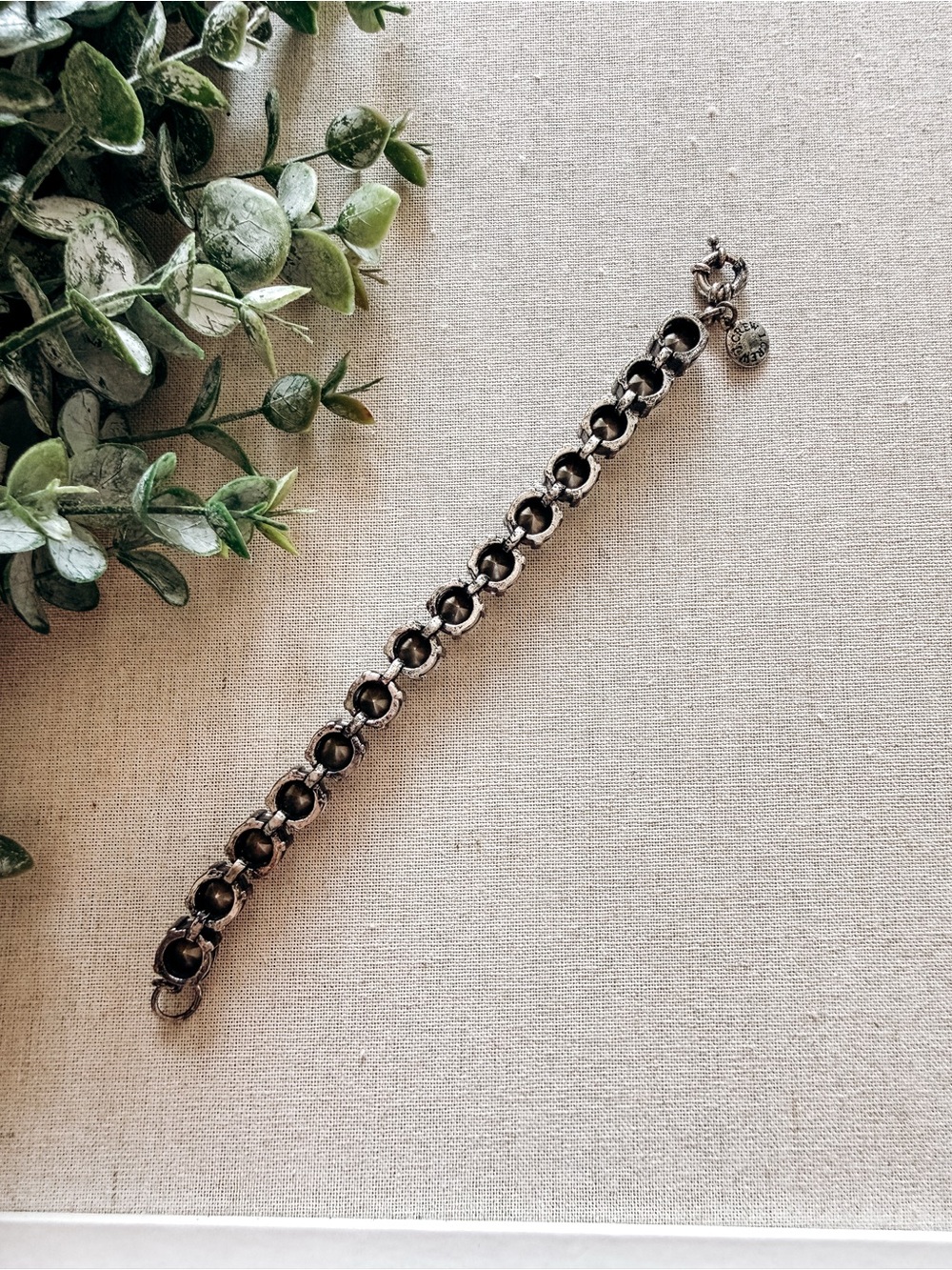 J Crew Crystal Statement Bracelet Silver Rhinestone - Picture 5 of 5